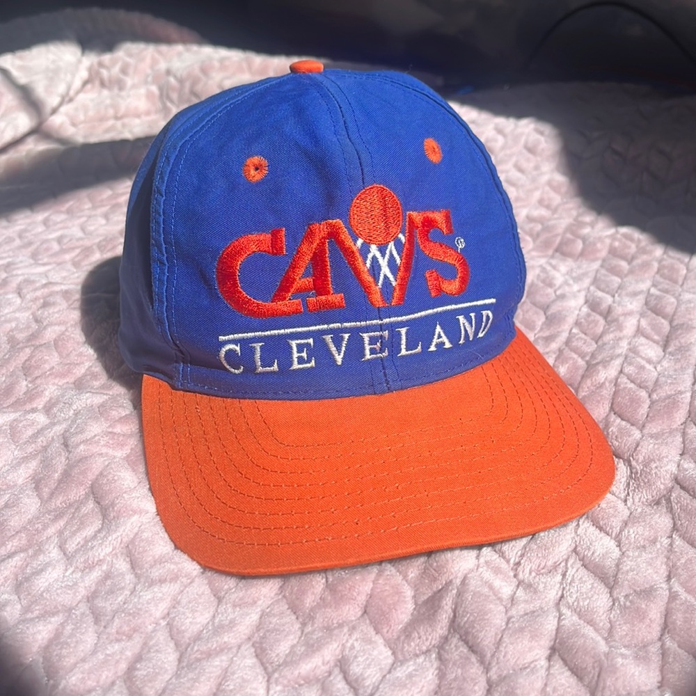 Vintage Cleveland Cavaliers blue and orange adjustable snap back hat